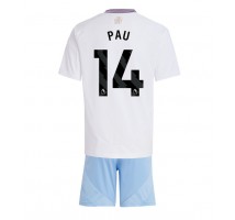 Aston Villa Pau Torres #14 Koszulka Wyjazdowa dzieci 2024-25 Krótki Rękaw (+ krótkie spodenki)